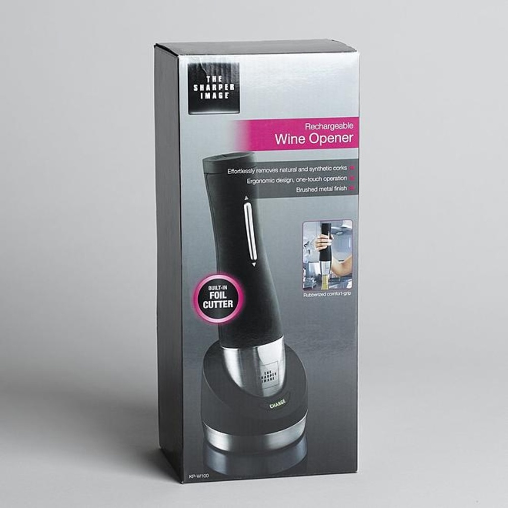 NEW SHARPER IMAGE WINE OPENER CUTTER AUTOMATIC